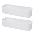 thumbnail image 1 of 2PCS Simple Wall Mounted Punch Free Storage Racks Practical Hanging Boxes Plastic Sundries Holders for Home Bathroom Ki, 1 of 8