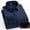 Navy, variant on dzxyzu Men's Striped Stretch Twill Shirts Long Sleeve Button up Work TShirts Padded Warm Casual Jacket Shirt Business Dress Shirts - Black