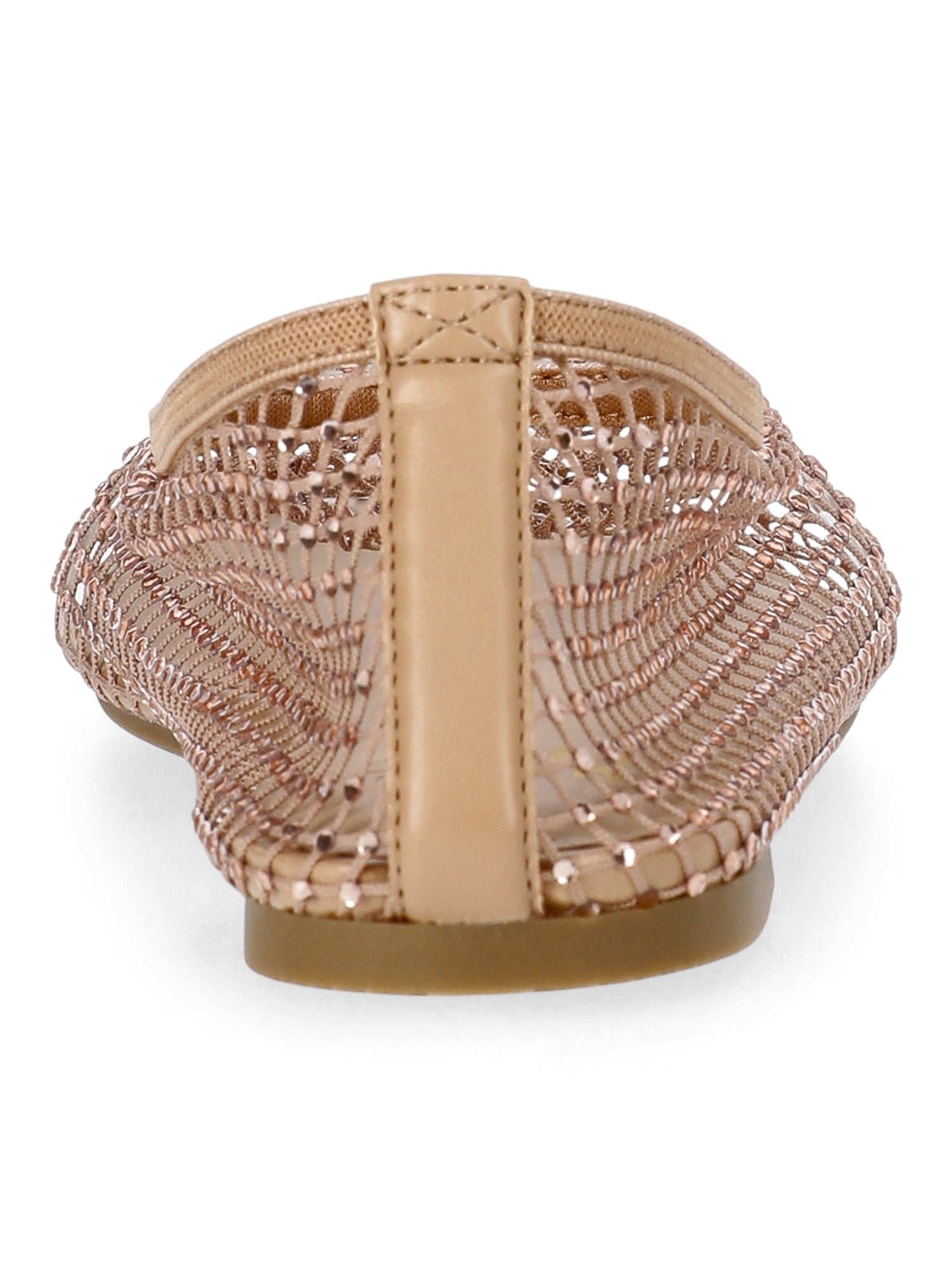 Madden NYC Women's Studded Mesh Flat Shoes