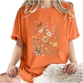thumbnail image 5 of Drses Cute Spring Tshirt Oversized Floral Graphic Tees Vintage Wildflower Shirt Womens Boho Hiking T Shirt Summer Plant Tops, 5 of 7