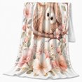 thumbnail image 2 of Woodland Owl With Owl And Moon Phases Moon Phase Forest Mystical Fantasy Art Nature Lovers Moonlit Forest Bird Motif Warm Flannel Blanket, Housewarming Gift for Cabin and Bedroom Home Decor, 2 of 9