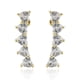 thumbnail image 1 of Arete largo moda mujer CYRA de corazones cristal, 1 of 2