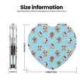 thumbnail image 3 of Picia winter cow cute for Compact Vanity Mirror , Travel Makeup Mirror , Portable Magnifying Cosmetic Mirror for Daily, Work, Business-Heart Shape, 3 of 9