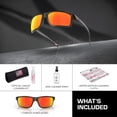 thumbnail image 3 of Oakley OO9449 Gibston Square Shaped Polarized Sunglasses for Men - Includes Official Eyewear Kit - Black Ink Frame with Prizm Ruby Lens, 3 of 6