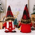 thumbnail image 4 of Christmas Gnomes Plush with Red Buffalo Check,1 Pack Handmade Christmas Tomte Swedish Scandinavian Figurine Plush Christmas Elf Doll Xmas Ornaments for Home Decor, 4 of 9