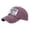A-Red296, variant on Yuanlong Unisex Baseball Cap Distressed Washed Letter Embroidered Curved Brim Dome Top Cap Versatile Sports Headwear