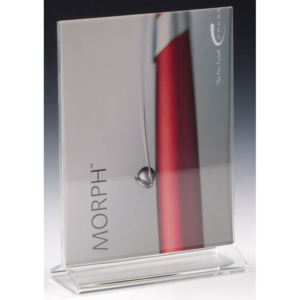 DualSided Clear Plastic Picture Frame, 5 x 7 x 3Inch, For 5 x 7Inch