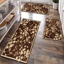 Kitchen Rugs Sets of 3 Non Slip Washable Kitchen Mats for Floor, Waterproof Kitchen Runner Rug, Floor Mat Carpet for Entryway, Laundry, Sink, Hallway, Bathroom