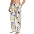 thumbnail image 6 of Salouo Floral Puppy Print Pajama Pants for Men, Lounge Pants Elastic Waistband Casual Men's sleepwear Loungewear Sleep Pajama Pant -X-Large, 6 of 7