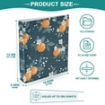 thumbnail image 3 of FORMRS 3 Ring Binder 1.5 inch with Pockets Set of 2 Clip Board 200 Sheets Capacity, Blue Oranges, 3 of 8