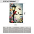 thumbnail image 3 of Spring Garden Flag welcome for Outside A Red Bird Sitting On Top Of A Lamp Post In The Snow.12×18 In Double Yard Flag Outdoor Farmhouse Decoration Home Festival, 3 of 6
