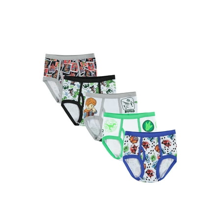 LEGO Jurassic World Little Boys & Big Boys Briefs Underwear, 5 Pack