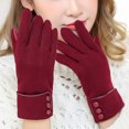 thumbnail image 6 of Womens Winter Gloves - Suede Gloves with Cute Bow - Finest Selection, 6 of 8
