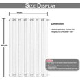 thumbnail image 3 of Rosnek Outdoor Patio Curtains Waterproof Top & Bottom Grommet, Weighted Thermal Insulated Light Blocking Windproof Drapes Keep Privacy for Yard Porch, 100''x 96'', Gray, 1 Panel, 3 of 8
