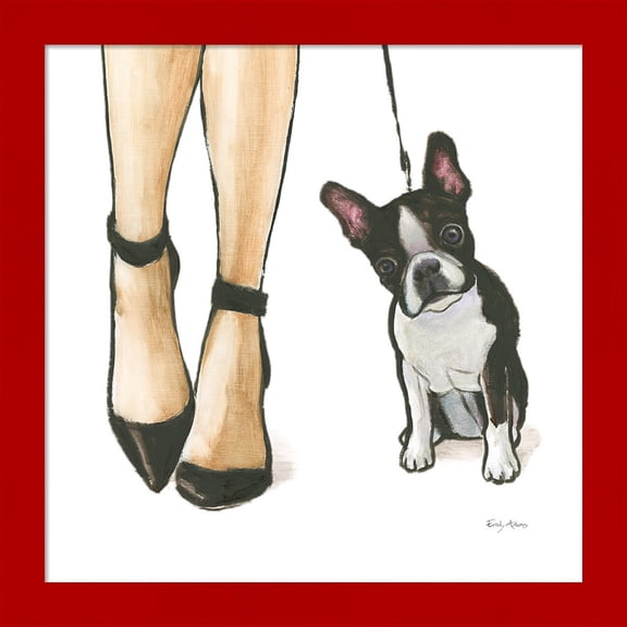 Great Art Now Furry Fashion Friends II by Emily Adams, Framed Wall Art, 14W x 14H