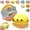 Flour Yellow, variant on Dumpling Squishy Toys, Glitter Dumpling Squishy Fidget Squishies, Stretchy Squeeze Balls for Adults, Sensory Stress Balls for Anxiety Relief, with Steamer Box Party Favors