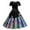 r-210Black60, variant on Nafuu Women Dress Colorful Print Short Sleeve Casual Elegant Style Flowy A Line Mini Party Wear Holiday Festive Outfit Leisure Home Sundress,Green