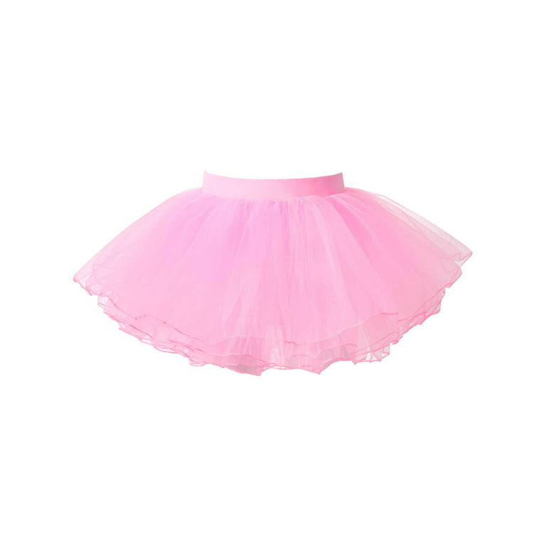 iiniim Kids Girls 4 Layers Tulle Tutu Skirt Ballerina Ballet Tutus Dress  Festival Party Performance Costume