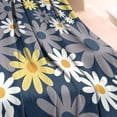 thumbnail image 3 of Navy Daisy Flower Pattern Blanket,Comfortable Soft Flannel Throw Blanket,All Season,Warm Lightweight Blankets for Sofa Bed Couch Living Room Chair,60"x80", 3 of 4