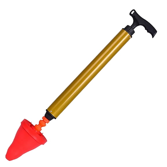 High Pressure Air Power Drain Plunger Solid Rubber Heavy Duty Multifunctional Unclogger for Sink Toilet Floor Drain Bathroom Kitchen Pipe Blockage Removal