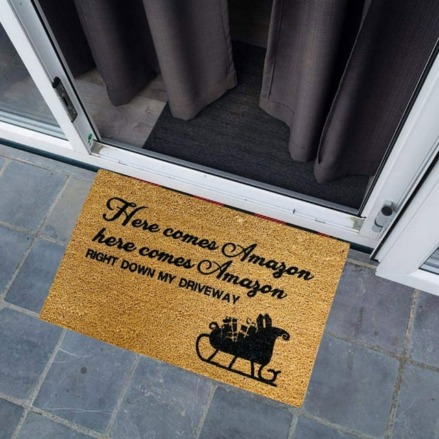 Ctnporpo Christmas Machine Washable Durable Non-Slip Outdoor Floor Mats Area Rug