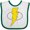 White and Green, variant on Inktastic Superhero Baby Lightening Bolt Boys or Girls Baby Bib