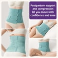 thumbnail image 2 of Ceinture Abdominale Post-Partum - Soutien de Récupération Post-Partum, Ceinture de Modelage et de compression Abdominale Ajustable avec Soutien Pelvien, Convient aux Accouchements Vaginaux et par Césarienne, design Matelassé Élégant., 2 of 2