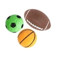 thumbnail image 1 of Pack de 3 mini balones de rugby para piscina, ocio: antideslizantes, impermeables, ideales para deportes al aire libre y en interiores., 1 of 8