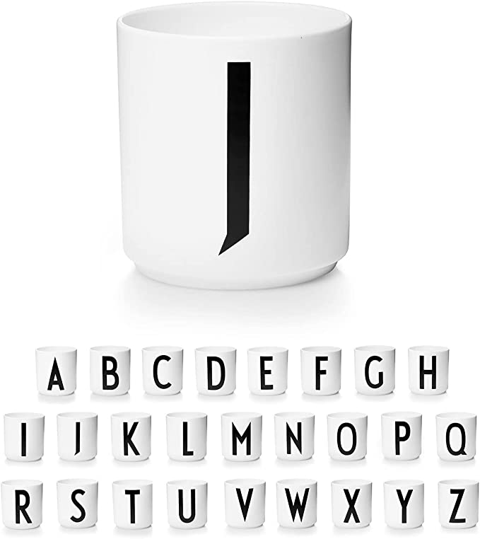 Letter coffee cup / letter Mug simple style（Letter J）