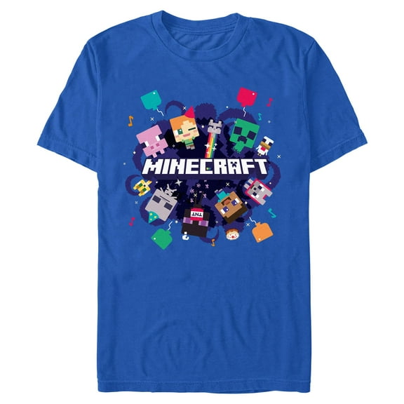 Mens Minecraft Alex Steve Portal Party T Shirt
