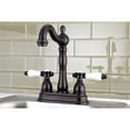 thumbnail image 2 of Kingston Brass KB1495BPL Bel-Air Two-Handle 2-Hole Deck Mount Bar Faucet in Oil Rubbed Bronze, 2 of 7