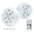 thumbnail image 1 of HLONK Submersible Led Pool Lights Waterproof Underwater Bathtub Rgb Light With 16 Colors With Remote Control And Suction Cups, 1 of 2