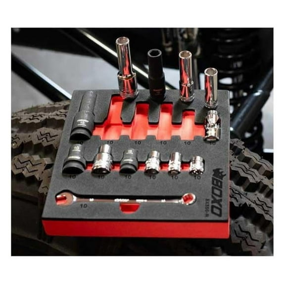USA 13 Piece 10mm Kit - Socket and Wrench Set in Deep Foam Tool Storage