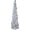 Style-Silver, variant on Artificial Slim Tinsel Christmas Tree Collapsible Pop Up Style with Ornaments for Indoor Holiday Decoration Display