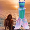 thumbnail image 3 of Disney-disfraz de la Sirenita Ariel para niñas, vestidos de princesa con dijes, disfraz para niños, fiesta de carnaval, ropa de Halloween, 3 of 4