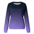 thumbnail image 3 of pbnbp Fall Sweater for Women 2023 Fashion Ombre Tie Dye Long Sleeve Pullover Casual Loose Fit Ribbed Crewneck Sweatshirts, 3 of 4