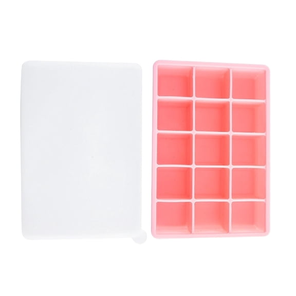 Silicone Tray With Lid Food Grade Freezer For And Juices Baby Food Silicone Freezer Trays Silicone Ice Trays Large Cubes with Lids Sour Glasses Ice for Trays round Ice Soup Freezer Tray Silicone