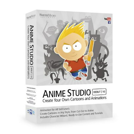 Smith Micro Anime Studio V.10.0 Debut - Animation Box Retail - Dvd-rom - Intel-based Mac, Pc