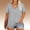 Silver, variant on Women's Plus Size Solid Color Short Sleeve Tee Shirt V Neck Basic Ladies Loose Fit T Shirt with Dot Silver