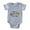 Heather Gray, variant on - Fun &Amp; Games Dad - Cute Infant Baby Football Bodysuit