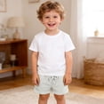 thumbnail image 2 of Zanarzt Basketball Shorts Boys Boys Shorts Toddler Unisex Pull On Jogger Shorts Girls Stretchy Cotton Pants with Pocket Grey,3-4 Years, 2 of 5