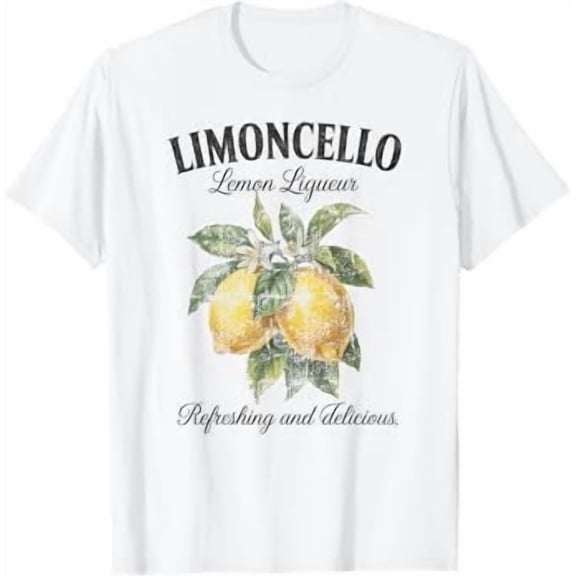 Limoncello Italy Vintage Refreshing Lemon Vacation Men Woman T-Shirt
