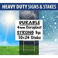 thumbnail image 5 of Heavy Duty Metal Wire Yard Stakes for Yard Sign, 10 x 30in H Frame, 25 Pack, 5 of 6