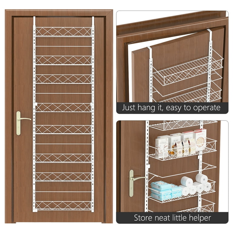 SPACLEAR Over the Door Pantry Organizer, 8-Tier Adjustable Pantry Door  Organizer, Kitchen Pantry Organization and Storage Hanging Metal Over  Closet Door Spice Rack Can Organizer, Black Pantry Storage Shelves_Shenzhen  BMD E-commerce Co.,Ltd.