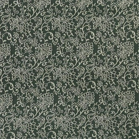 Contemporary Floral Fabric - Designer Fabrics B601 54 in. Wide Green, Contemporary Floral Jacquard Woven Upholstery Fabric