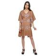 thumbnail image 3 of Moomaya Robe Courte de Caftan de Plage, Robe de Couverture Imprimée, Kaftan pour Femmes, Tenue de Plage, Couverture, 3 of 4