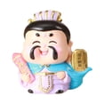 thumbnail image 3 of Figura de dibujos animados del dios de la riqueza, mini escultura china, linda pieza central en miniatura Púrpura, 3 of 9