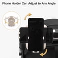 thumbnail image 5 of Gromast Universal Stroller Cup Holder with Phone Holder, 3-in-1 Detachable Drink Holder 360° Rotatable, Adjustable Cup Holder for Stroller Wheelchair Bike Walker Scooter - Khaki, 5 of 9