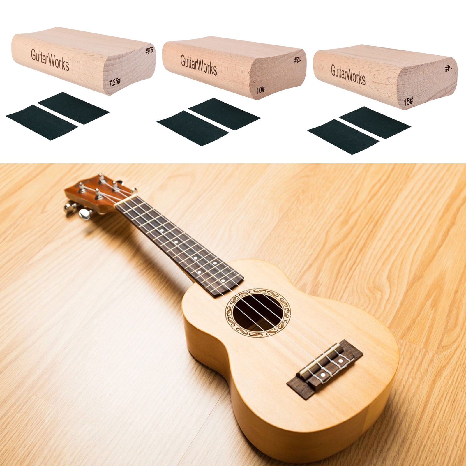 WINDLAND Wood Sanding Block Guitar Fret Leveling Sanding Beam Fret Leveling Luthier Tool