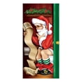 thumbnail image 2 of 35x79 Inch Elastic Santa Door Cover, Stretchable Fabric Christmas Front Door Mural Wrap, Washable Winter Holiday Entryway Banner, Indoor Outdoor Party Decoration, Red, 2 of 5